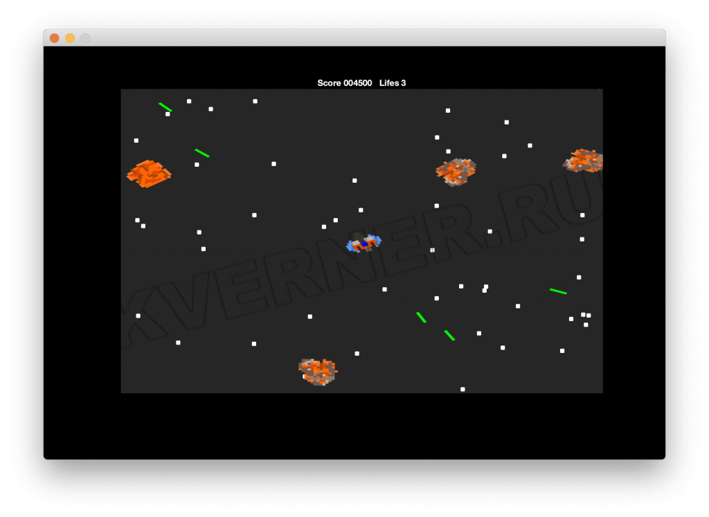 Старая добрая игра из 90-х "Разбей астероид"